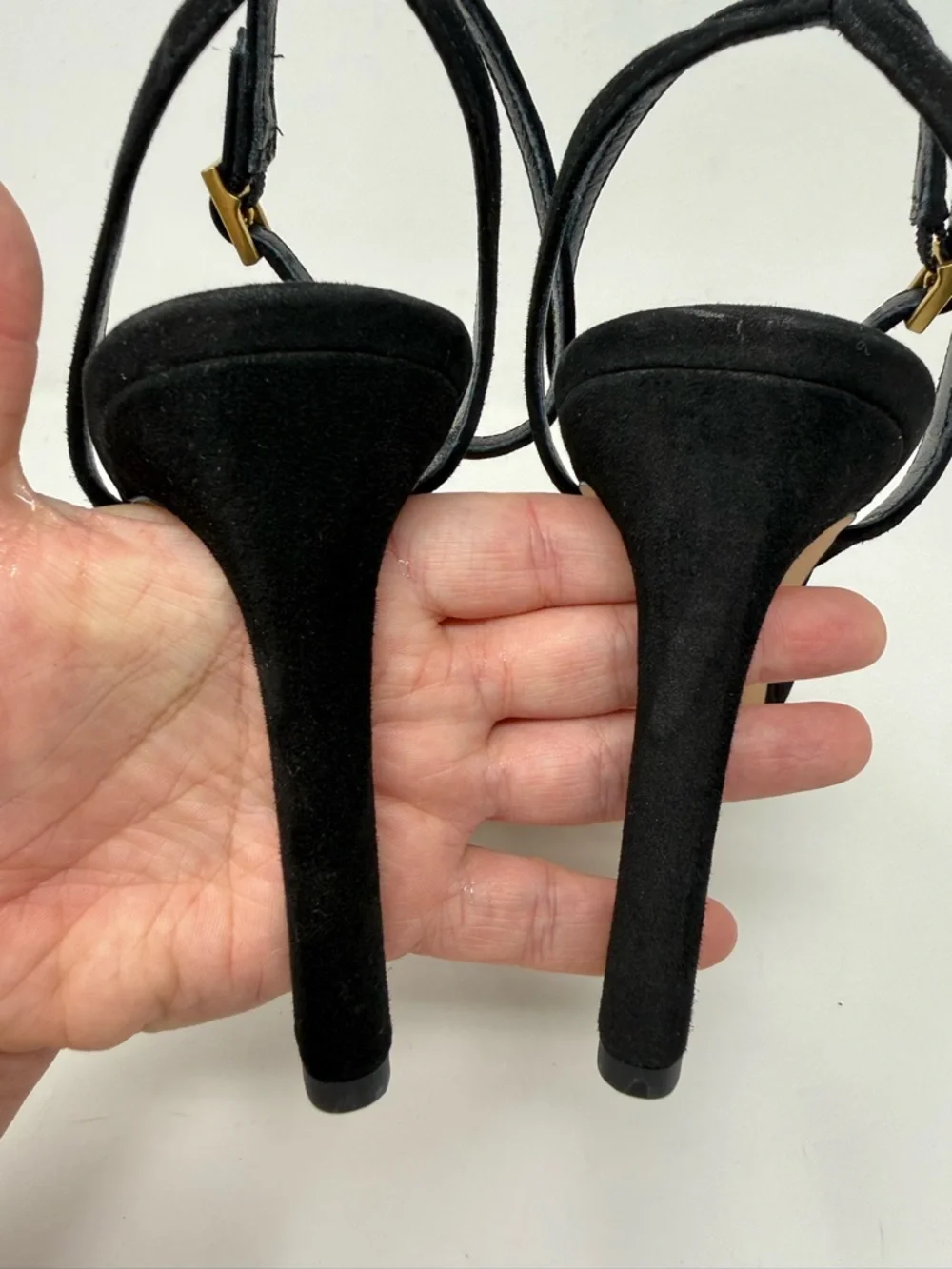 New Veronica Beard Brianne Sandals Black Suede Sz 9.5